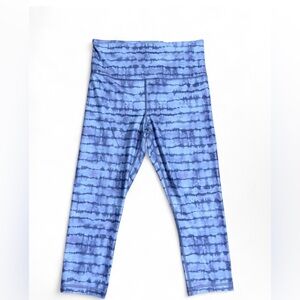 Athleta Blue Tie-Dye High-Rise Leggings